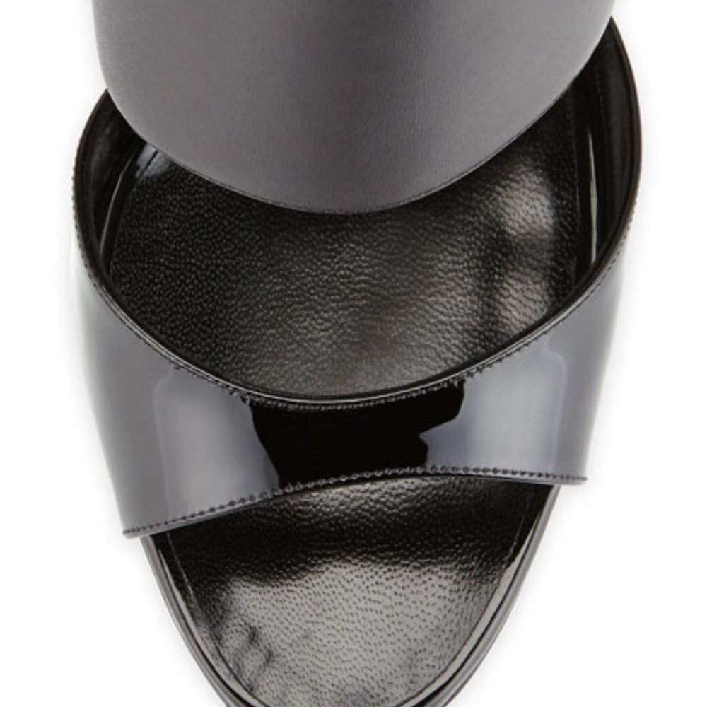 Manolo Blahnik Leather Ripta Mule Heel NWT - Picture 2 of 10